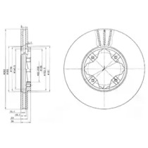 Дисковой тормозной механизм DELPHI для HONDA ACCORD IV (CB) 2.2 i 16V (CB7)
