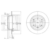 Дисковой тормозной механизм DELPHI для HONDA LEGEND II (KA) 3.2 i 24V (KA7)