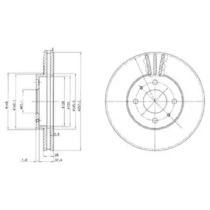 Тормозной диск DELPHI для NISSAN SUNNY III Liftback (N14) 2.0 i 16V