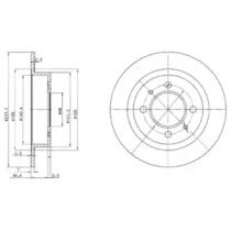 Дисковой тормозной механизм DELPHI для NISSAN SUNNY III Liftback (N14) 2.0 D