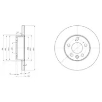 Дисковой тормозной механизм DELPHI для VW TRANSPORTER IV c бортовой платформой/ходовая часть (70XD) 1.9 TD