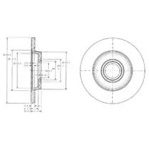 Дисковой тормозной механизм DELPHI для VW TRANSPORTER IV c бортовой платформой/ходовая часть (70XD) 1.9 TD