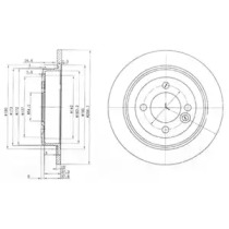 Дисковой тормозной механизм DELPHI для MINI MINI Кабриолет (R52) Cooper