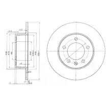 Тормозной диск DELPHI для NISSAN INTERSTAR Фургон (X70) dCi 140