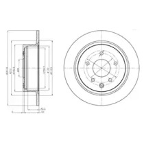 Дисковой тормозной механизм DELPHI для NISSAN JUKE (F15) 1.6 DIG-T 4x4