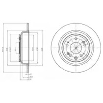 Дисковой тормозной механизм DELPHI для HONDA ACCORD VIII универсал (CW) 2.2 i-DTEC (CW3)