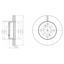 Тормозной диск DELPHI для NISSAN PIXO (UA0) 1.0