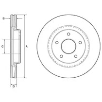 Дисковой тормозной механизм DELPHI для NISSAN JUKE (F15) 1.6 DIG-T 4x4