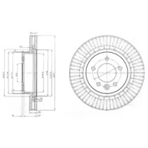 Дисковой тормозной механизм DELPHI для LAND ROVER DISCOVERY III (L319) 2.7 TD 4x4