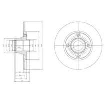 Дисковой тормозной механизм DELPHI для RENAULT CLIO I (B/C57_, 5/357_) 1.4