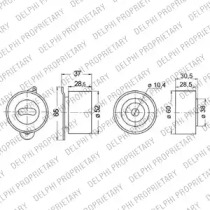 Комплект ремней ГРМ DELPHI для MAZDA 929 III (HC) 2.2 i