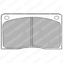 Тормозные колодки DELPHI для JAGUAR XJ купе 5.3 H.E.