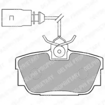 Дисковой тормозной механизм DELPHI для VW TRANSPORTER IV c бортовой платформой/ходовая часть (70XD) 1.9 TD