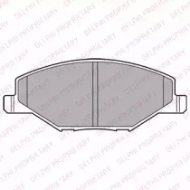 Тормозные колодки DELPHI для VW POLO (6R, 6C) 1.4 BiFuel