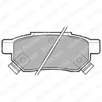Тормозные колодки DELPHI для HONDA CIVIC VI Fastback (MA, MB) 2.0 i TD (MB7)