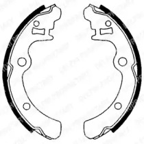 Барабанный тормозной механизм DELPHI для SUBARU LEONE II 1800 4WD