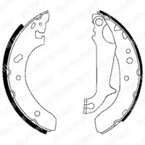 Барабанный тормозной механизм DELPHI для FORD ESCORT VII Turnier (GAL, ANL) 1.8 16V