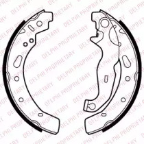 Тормозная колодка / накладка DELPHI для MAZDA 2 (DY) 1.4