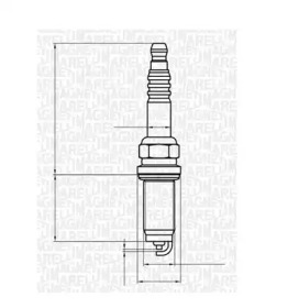 Свеча зажигания MAGNETI MARELLI для NISSAN KUBISTAR (X76) 1.2