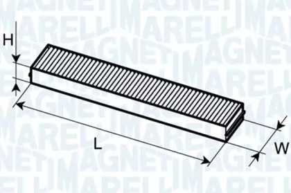 Фильтр салона MAGNETI MARELLI для JAGUAR X-TYPE Estate (X400) 2.5