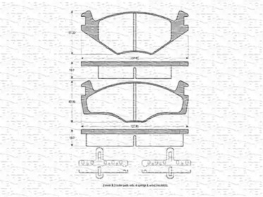 Дисковой тормозной механизм MAGNETI MARELLI для VW SCIROCCO (53) 1.6