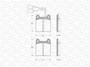 Тормозные колодки MAGNETI MARELLI для ALFA ROMEO ALFETTA (116_) 1.8 (116.B2)