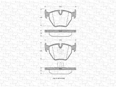 Тормозные колодки MAGNETI MARELLI для BMW 3 (E30) M3 2.3