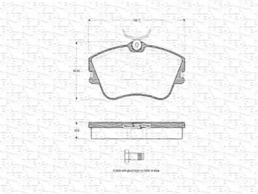 Дисковой тормозной механизм MAGNETI MARELLI для VW TRANSPORTER IV c бортовой платформой/ходовая часть (70XD) 1.9 TD