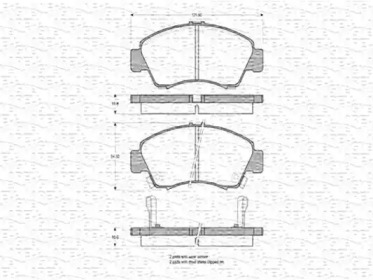 Дисковой тормозной механизм MAGNETI MARELLI для HONDA CIVIC V седан (EG, EH) 1.6 16V Vtec (EH9)