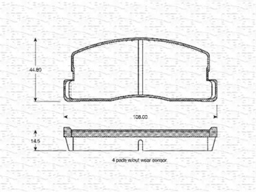 Дисковой тормозной механизм MAGNETI MARELLI для HONDA ACCORD II Hatchback (AC, AD) 1.6 EX (AC)