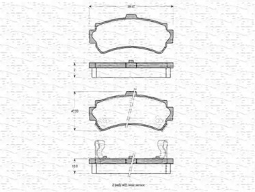 Дисковой тормозной механизм MAGNETI MARELLI для NISSAN ALMERA I (N15) 2.0 D