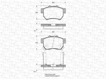 Дисковой тормозной механизм MAGNETI MARELLI для HONDA CIVIC VI седан (EJ, EK) 1.5 i (EK3)