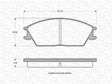 Дисковой тормозной механизм MAGNETI MARELLI для HONDA ACCORD II Hatchback (AC, AD) 1.8 EX (AD)