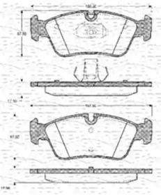 Тормозные колодки MAGNETI MARELLI для BMW 3 Compact (E36) 318 ti