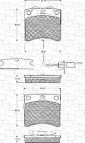 Дисковой тормозной механизм MAGNETI MARELLI для VW TRANSPORTER IV c бортовой платформой/ходовая часть (70XD) 1.9 TD