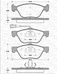 Дисковой тормозной механизм MAGNETI MARELLI для ALFA ROMEO 146 (930_) 2.0 16V Quadrifoglio (930.B5)