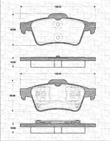 Тормозные колодки MAGNETI MARELLI для NISSAN PRIMERA Hatchback (P12) 2.2 dCi