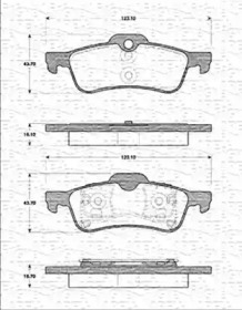 Тормозные колодки MAGNETI MARELLI для MINI MINI (R50, R53) One