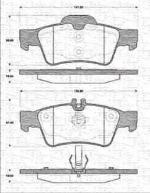 Дисковой тормозной механизм MAGNETI MARELLI для VW MULTIVAN V (7HM, 7HN, 7HF, 7EF, 7EM, 7EN) 1.9 TDI