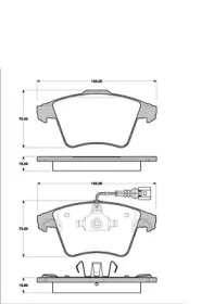 Дисковой тормозной механизм MAGNETI MARELLI для VW MULTIVAN V (7HM, 7HN, 7HF, 7EF, 7EM, 7EN) 1.9 TDI