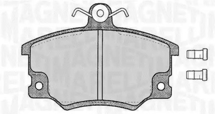 Тормозные колодки MAGNETI MARELLI для ALFA ROMEO 146 (930_) 1.7 i.e. 16V (930.B1)