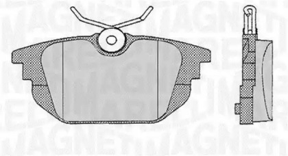 Тормозные колодки MAGNETI MARELLI для ALFA ROMEO 146 (930_) 1.7 i.e. 16V (930.B1)