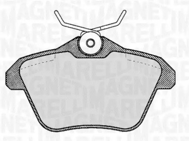 Тормозные колодки MAGNETI MARELLI для ALFA ROMEO 164 (164_) 3.0 24V Q4 (164.K1M, 164.K1C)