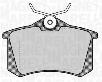 Тормозные колодки MAGNETI MARELLI для VW POLO (6R, 6C) 1.4 BiFuel