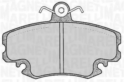 Дисковой тормозной механизм MAGNETI MARELLI для RENAULT CLIO I (B/C57_, 5/357_) 1.4