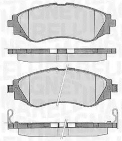 Тормозные колодки MAGNETI MARELLI для CHEVROLET NUBIRA седан 2.0 D
