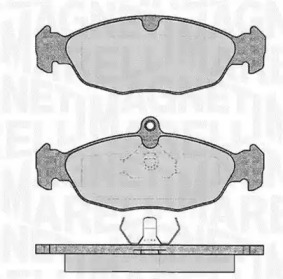 Тормозные колодки MAGNETI MARELLI для JAGUAR XJ купе 6.0
