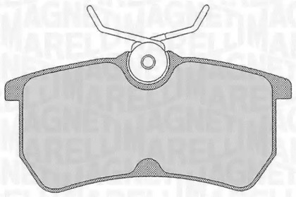 Тормозные колодки MAGNETI MARELLI для FORD FOCUS седан (DFW) 1.8 16V