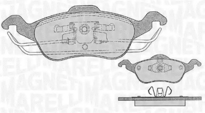 Тормозные колодки MAGNETI MARELLI для FORD FOCUS седан (DFW) 1.8 16V