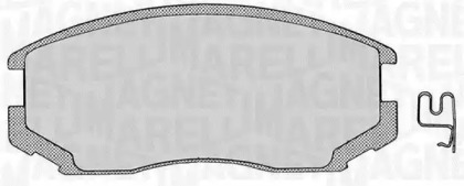 Тормозные колодки MAGNETI MARELLI для MITSUBISHI LANCER V (CB_A, CD_A, CE_A) 1.3 (CB1A)